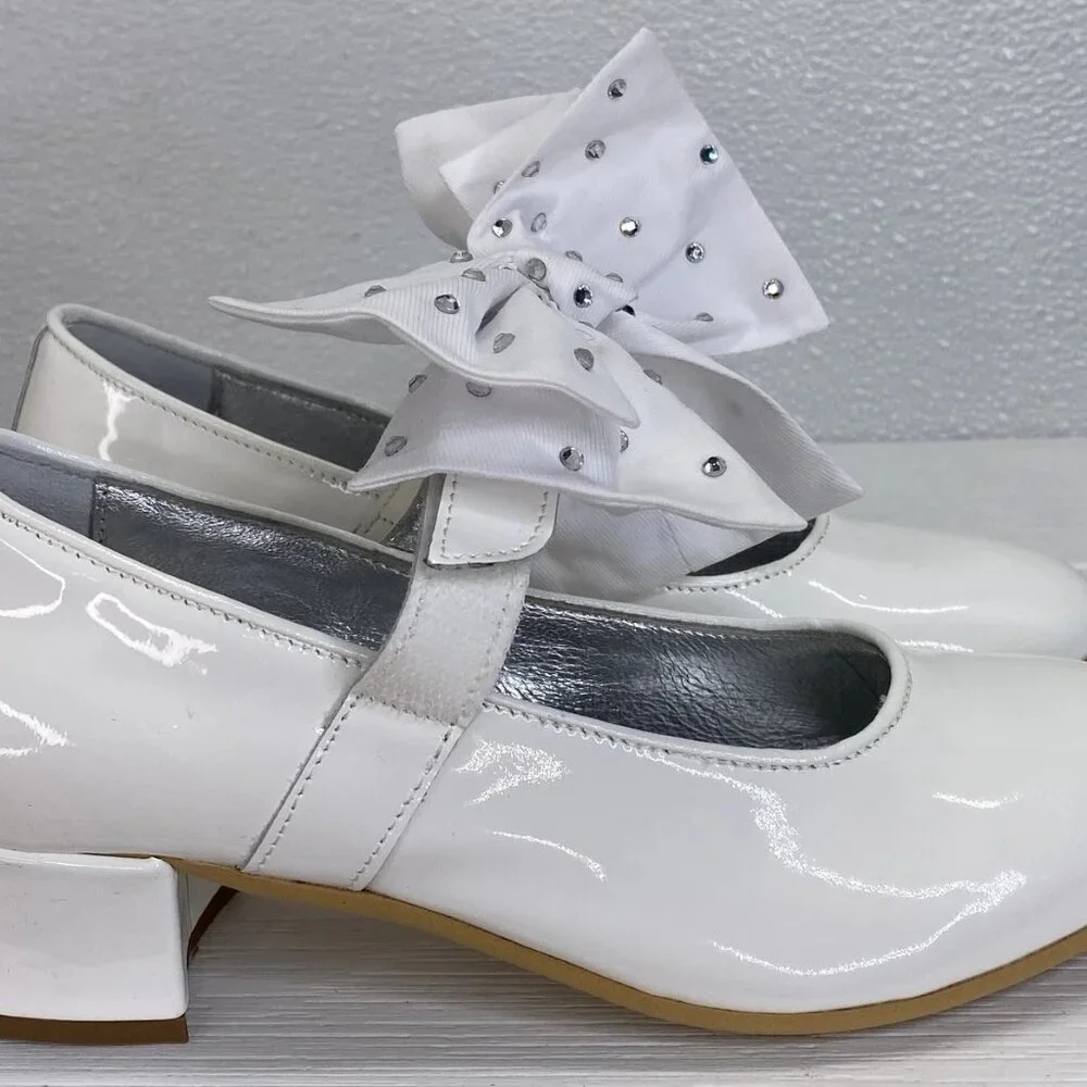 NEW MONNALISA Ballet 35mm Heel Dress Shoes Big Kids